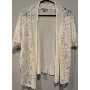 OneA White Cutout Shoulder Covering Shawl